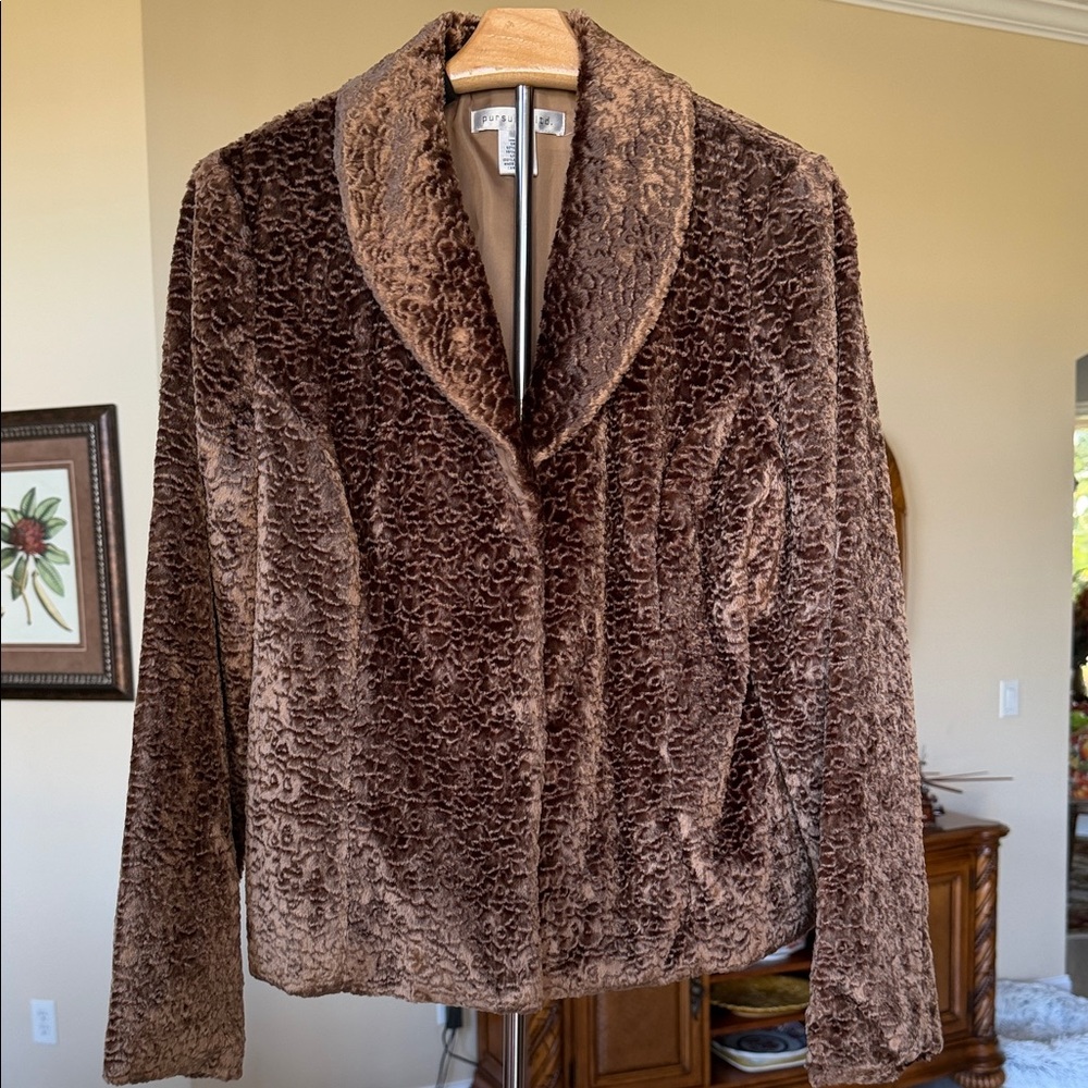 Chic Brown Teddy Jacket